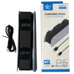 Suitable for PS5 wireless controller dual seat charging P5 controller charging dock with LED display PS5 headphone jack