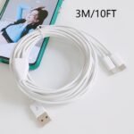 3-meter USB-C 2-in-1 charging USB one to two TYPE C charging cable simultaneously charges 2 TYPE C devices