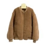 Jacket composite fur one-piece coat for women's short lamb fur