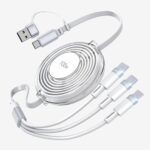 New 100W TypeC multifunctional telescopic interface with two to three data cables and PD fast charging five in one design